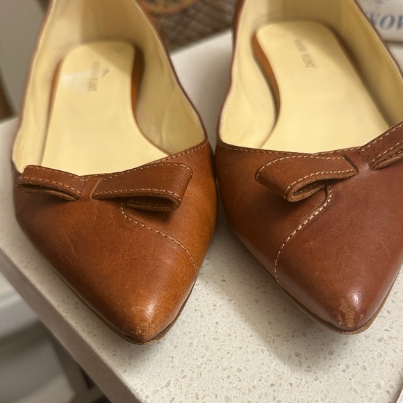Sarah flint (Natalie) Elegant Brown Leather Flats with Bow - Picture 10 of 10